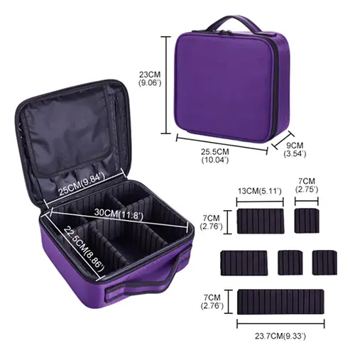 Wholesale Travel Direct Factory Professional Makeup Box Case With Dividers